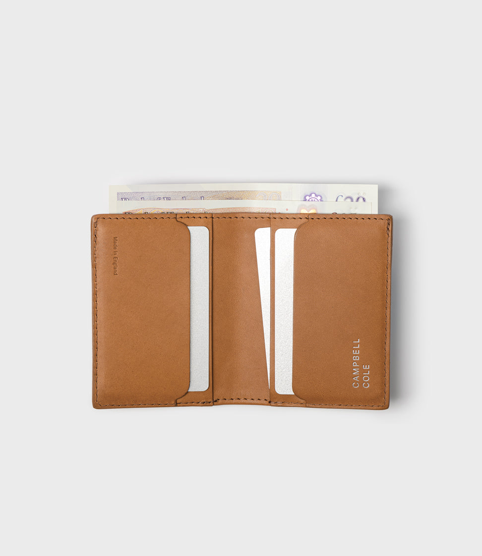 Elm Compact Wallet & Key Wrap Gift Set - Pebbled Tan