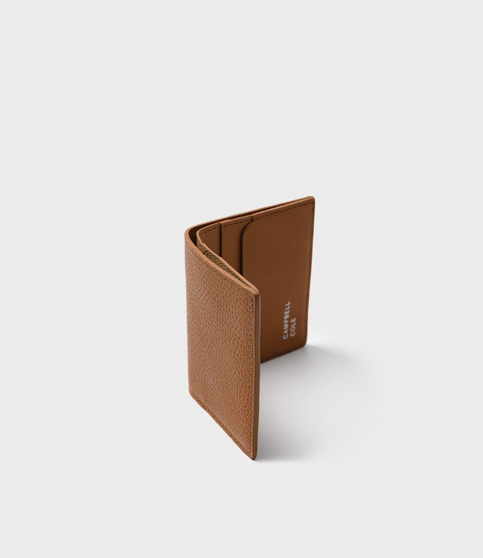 Elm Compact Wallet & Key Wrap Gift Set - Pebbled Tan
