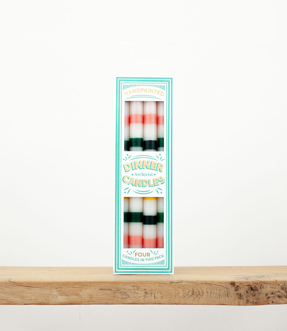 Archivist - Dinner Candles - Multi-Stripe