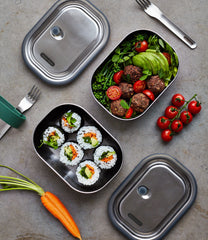 Black + Blum - Stainless Steel Lunch Box - Regular, 600ml - Olive
