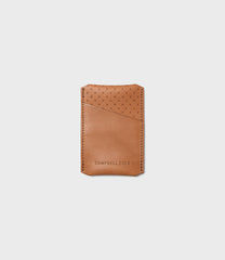 Simple Card Holder & Key Wrap Gift Set - Tan
