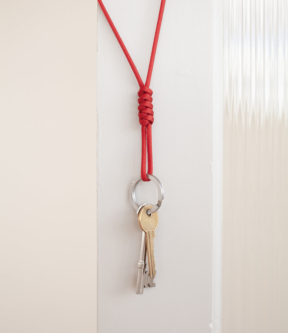 Simple Key Lanyard - Chilli Red