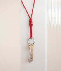 Simple Key Lanyard - Chilli Red